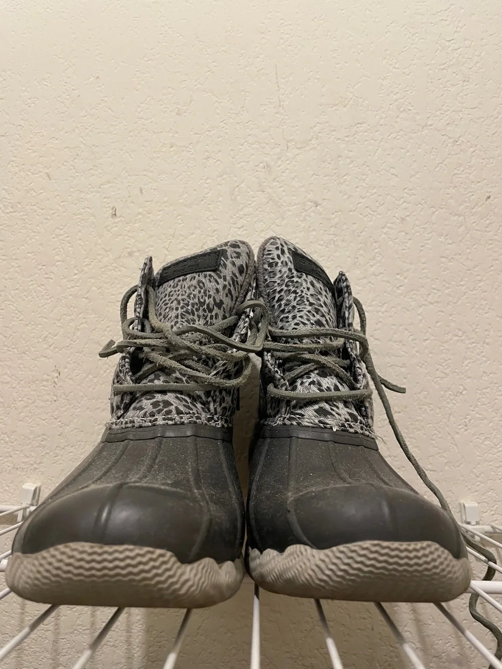 Sperry Topsider Saltwater Cheetah/ Grey Boot